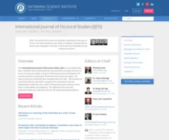 IJDS.org(Informing Science Institute) Screenshot