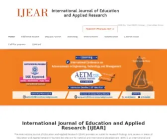 Ijear.org(IJEAR Home) Screenshot