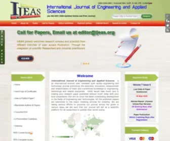 Ijeas.org(International Journal of Engineering and Applied Sciences) Screenshot