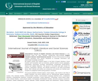 Ijels.com(English Literature Journal) Screenshot
