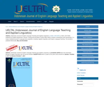 Ijeltal.org(IJELTAL (Indonesian Journal of English Language Teaching and Applied Linguistics)) Screenshot