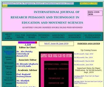 Ijems.net(Journal of Edu) Screenshot