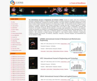 Ijens.org(International Journals of Engineering and Sciences) Screenshot