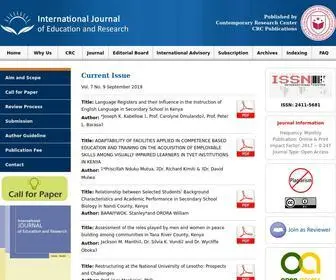 Ijern.com(International Journal of Education and Research) Screenshot