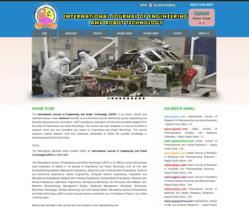 Ijerobot.com(International Journal of Engineering and Robot Technology) Screenshot