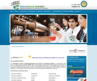 Ijerst.com(International Journal of Engineering Research and Science & Technology) Screenshot