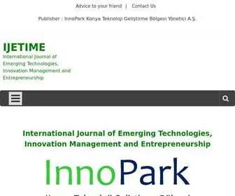 Ijetime.com(International Journal of Emerging Technologies) Screenshot