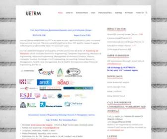 Ijetrm.com(Very Low Cost Publication Fees) Screenshot