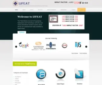 Ijfeat.org(An International Journal For Engineering Applications and Technology) Screenshot