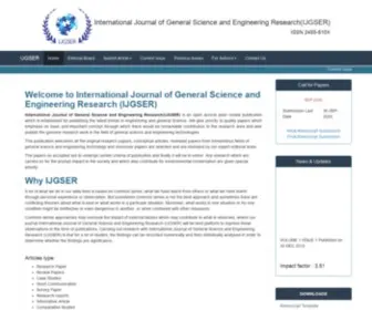 Ijgser.com(International Journal of General Science and Engineering Research) Screenshot