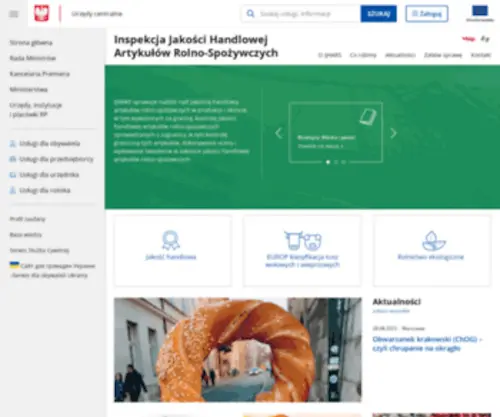 Ijhars.gov.pl(Inspekcja Jakości Handlowej Artykułów Rolno) Screenshot