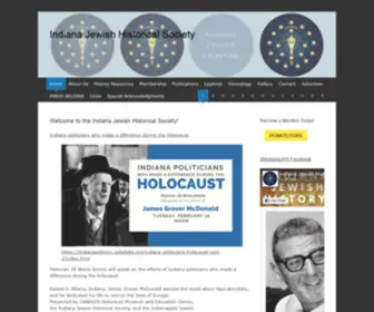 IJHS.org(Collecting, preserving, publishing, and sharing the Jewish experience in Indiana) Screenshot