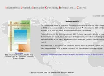 Ijicic.net(IJICIC) Screenshot