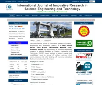 Ijirset.com(Low Processing Fee Journal in Engineering) Screenshot