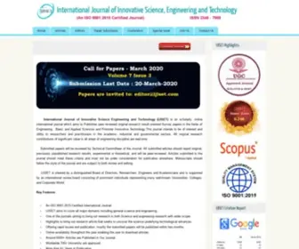 Ijiset.com(International Journal of Innovative Science) Screenshot