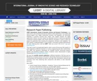 Ijisrt.com(International Journal of Innovative Science and Research Technology) Screenshot