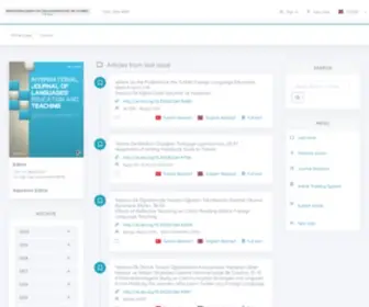 Ijlet.com(International Journal of Languages Education) Screenshot
