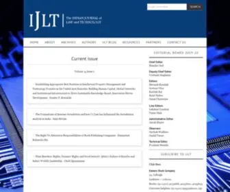 IJLT.in(Indian Journal of Law and Technology) Screenshot