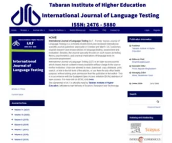 IJLT.ir(International Journal of Language Testing) Screenshot