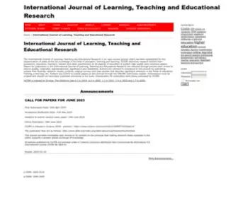Ijlter.org(International Journal of Learning) Screenshot