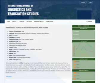 IJLTS.org(International Journal of Linguistics and Translation Studies) Screenshot