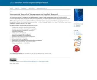 Ijmar.org(International Journal of Management and Applied Research) Screenshot