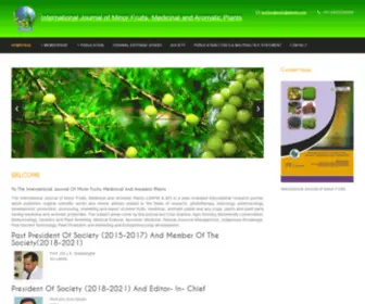 Ijmfmap.in(International Journal of Minor Fruits) Screenshot