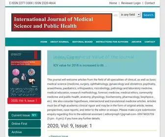 IJMSPH.com(International Journal of Medical Science and Public Health) Screenshot