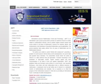 Ijmttjournal.org(International Journal of Mathematics Trends and Technology) Screenshot