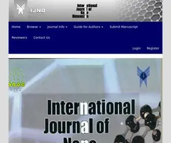 IJND.ir(International Journal of Nano Dimension (IJND)) Screenshot