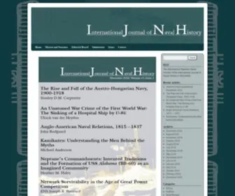 Ijnhonline.org(International Journal of Naval History) Screenshot