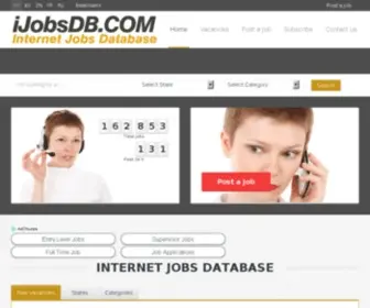 Ijobsdb.com(Find vacancy announcement in biggest Internet Jobs database) Screenshot