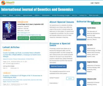 Ijogene.com(International Journal of Genetics and Genomics) Screenshot