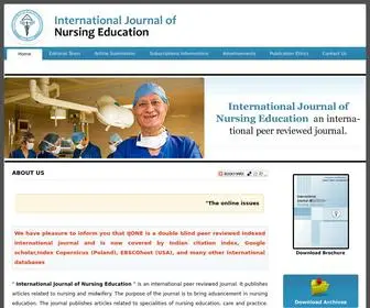 Ijone.org(International Journal of Nursing Education) Screenshot