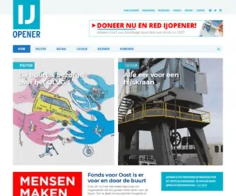 Ijopener.nl(Onafhankelijk magazine voor Oostelijk Havengebied) Screenshot