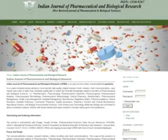 IJPBR.in(Indian Journal of Pharmaceutical and Biological Research) Screenshot