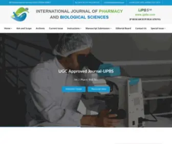 IJPBS.com(IJPBS-International Journal of Pharmacy and Biological Sciences) Screenshot