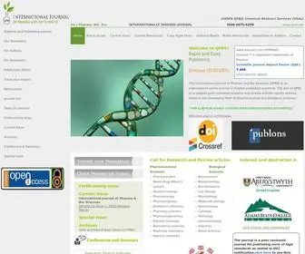 IJPBS.net(International Journal of Pharma and Bio Sciences) Screenshot