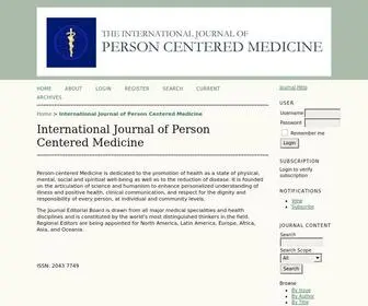 IJPCM.org(International Journal of Person Centered Medicine) Screenshot