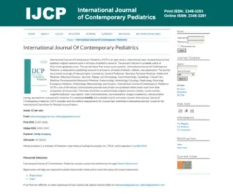 Ijpediatrics.com(International journal of contemporary pediatrics (ijcp)) Screenshot