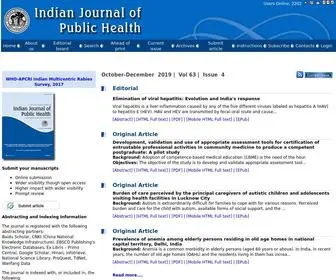 IJPH.in(Indian Journal of Public Health) Screenshot