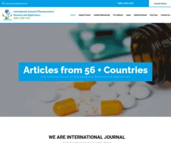 Ijprajournal.com(International Journal of Pharmaceutical Research and Applications (IJPRA)) Screenshot