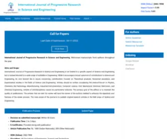 Ijprse.com(International Journal of Progressive Research in Science and Engineering) Screenshot