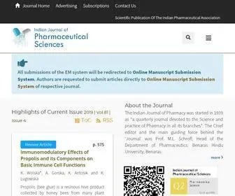 Ijpsonline.com(Indian Journal of Pharmaceutical Sciences) Screenshot