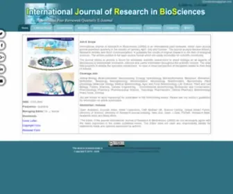 IJRBS.in(International Journal of Research in BioSciences (IJRBS)) Screenshot