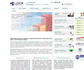 Ijser.org(Online International Journal) Screenshot