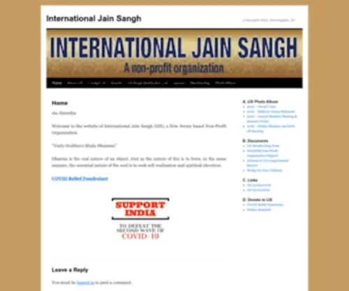 Ijsonline.org(International Jain Sangh) Screenshot