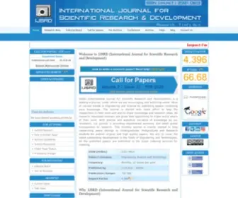 IJSRD.com(IJSRD Call for Papers & International Journal of Science) Screenshot