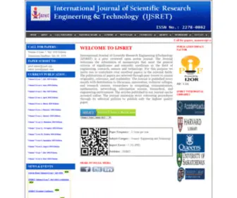 Ijsret.org(International Journal of Scientific Research Engineering &Technology) Screenshot