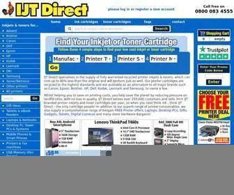 Ijtdirect.co.uk(Recycled cheap inkjet printer ink cartridges) Screenshot